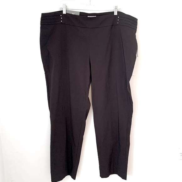 JM Collection Core Control Brown Pants - Picture 2 of 11